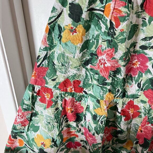 THML Green Size XS Floral Shift Knee Length Sleeveless Dress - Picture 11 of 11